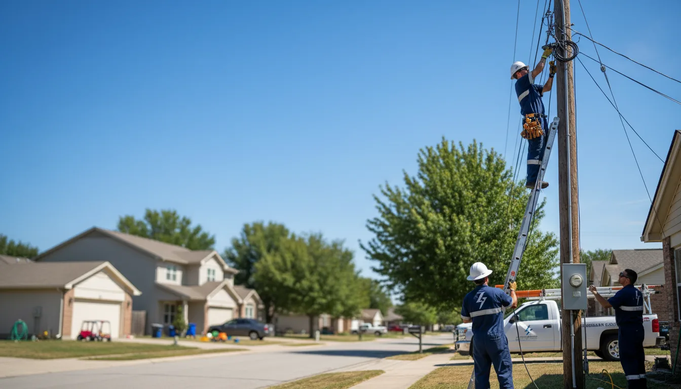 Residential electrician providing installation services in Benton, KS